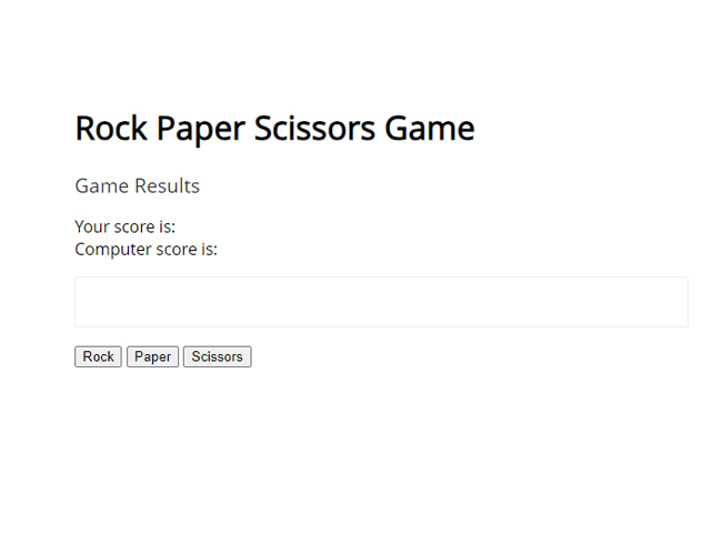 Rock Paper Scissors Game