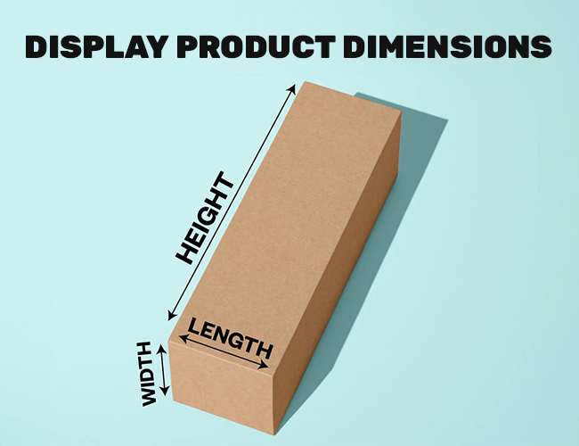 Display Product Dimensions